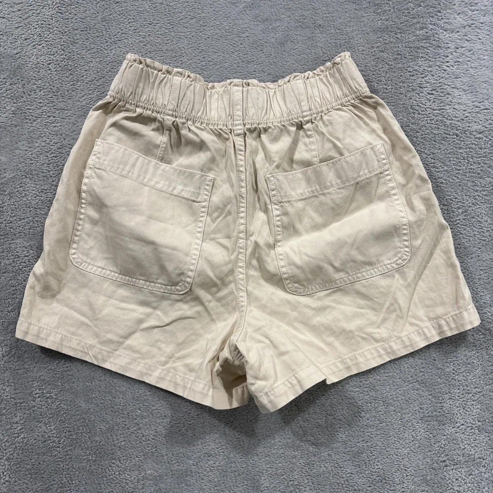 Madewell Denim Shorts Jorts Women's 24 High Rise Cream Boho Summer